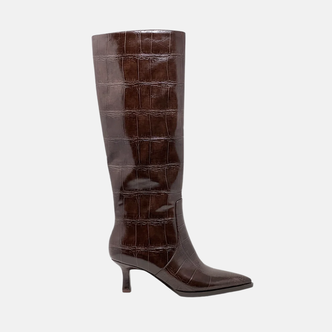 Brown Croco Boot