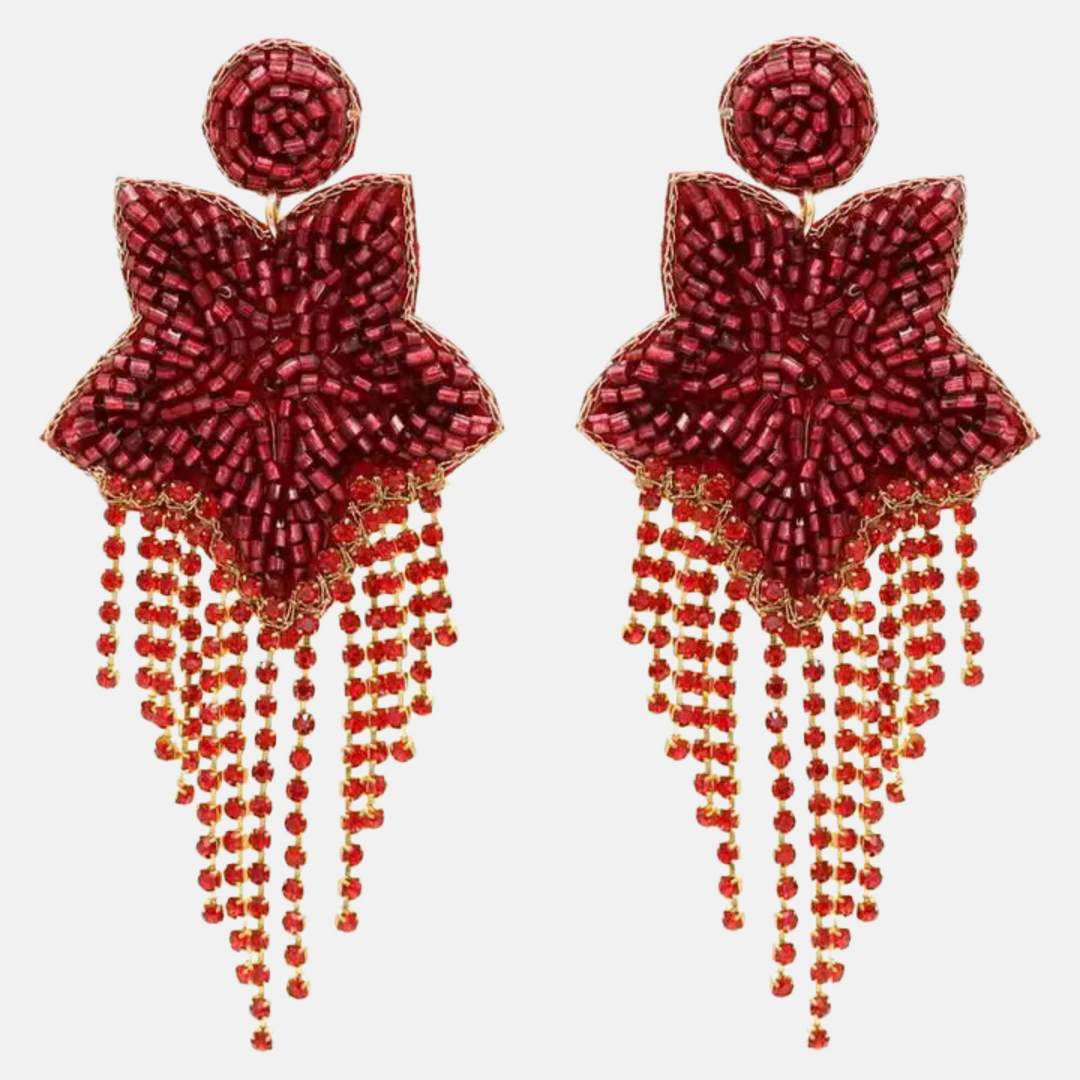 RED STAR DANA EARRINGS