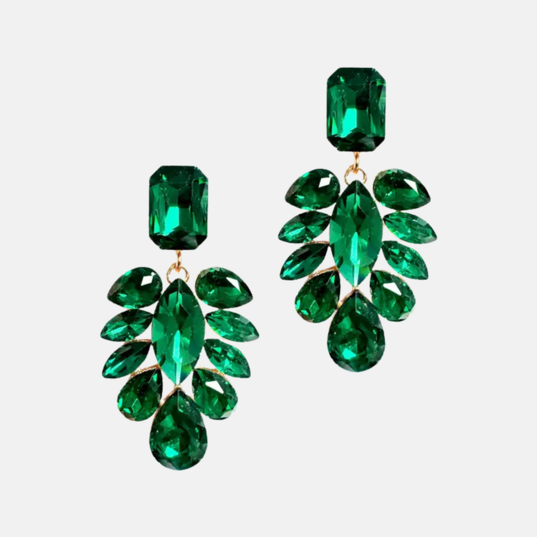 Green Showstopper Earrings