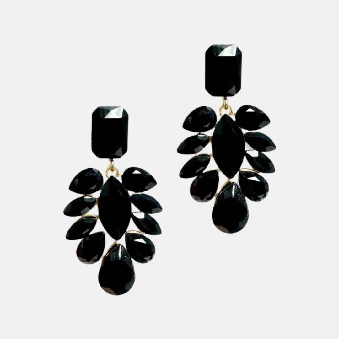 Black Showstopper Earrings