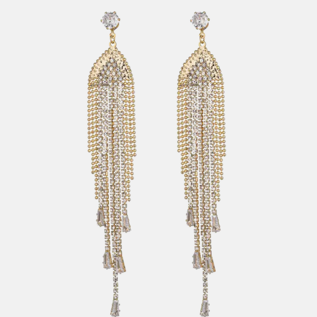 Celeste Fringe Drop Earrings