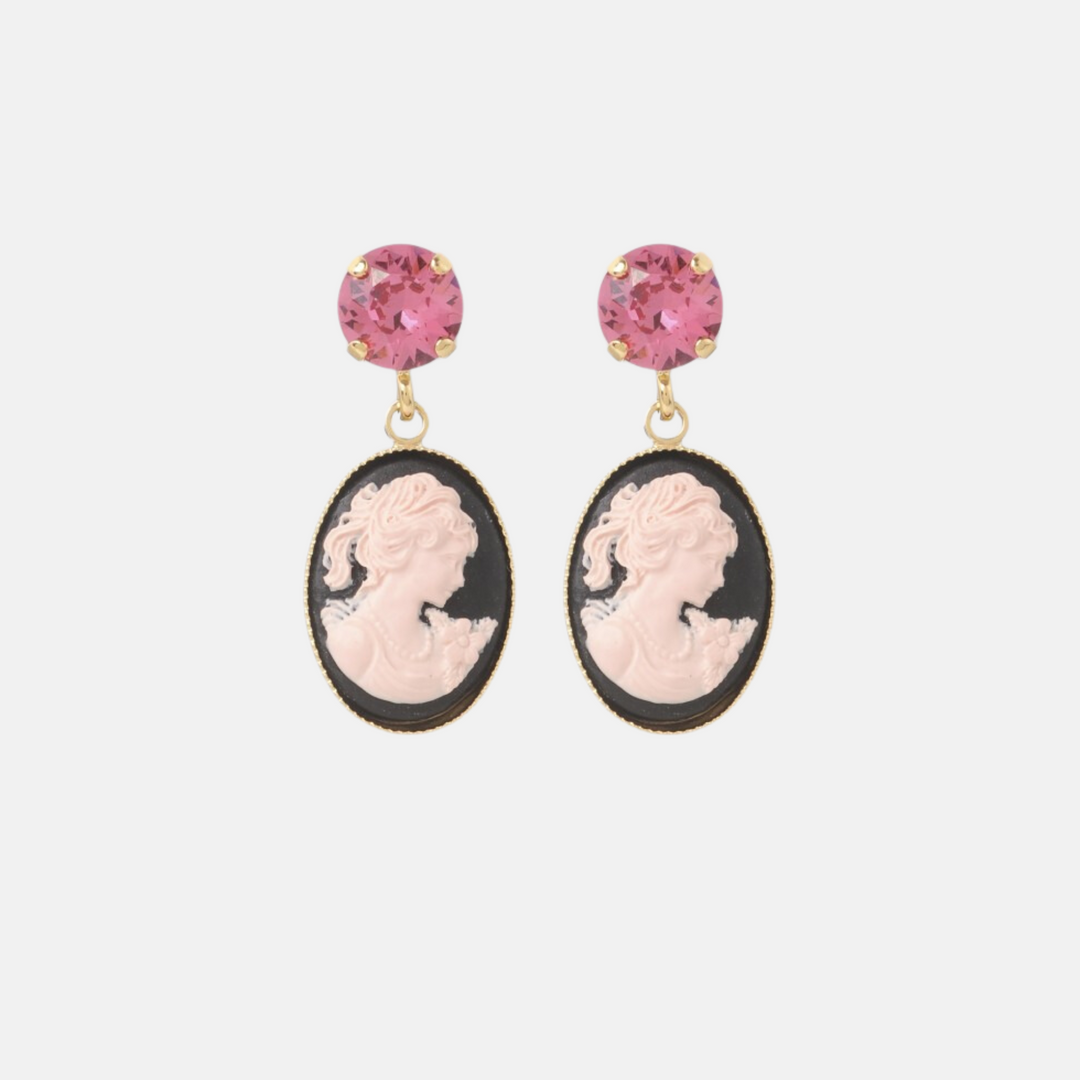 Mini Cameo Earrings
