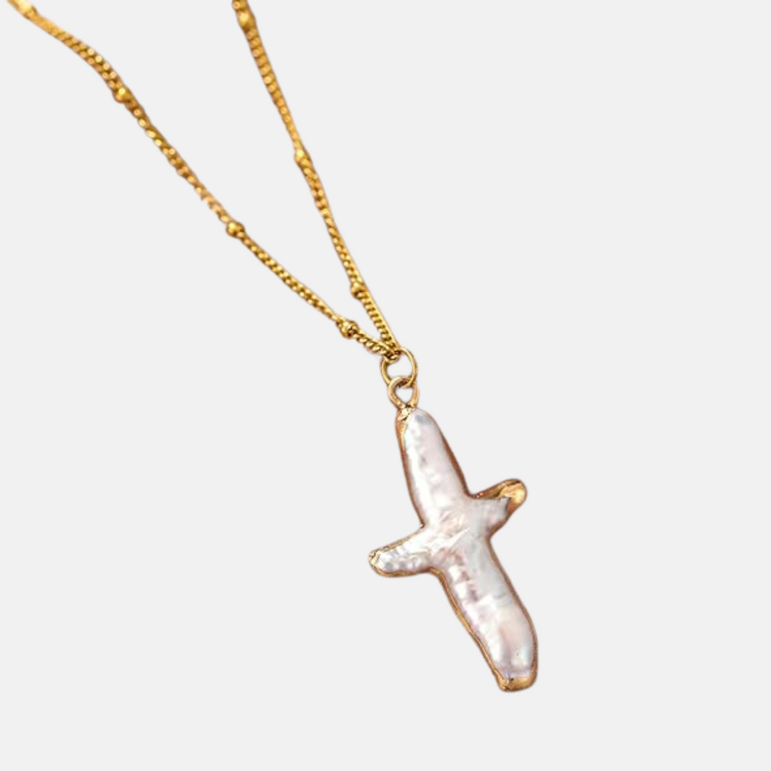 Pearl Cross Necklace