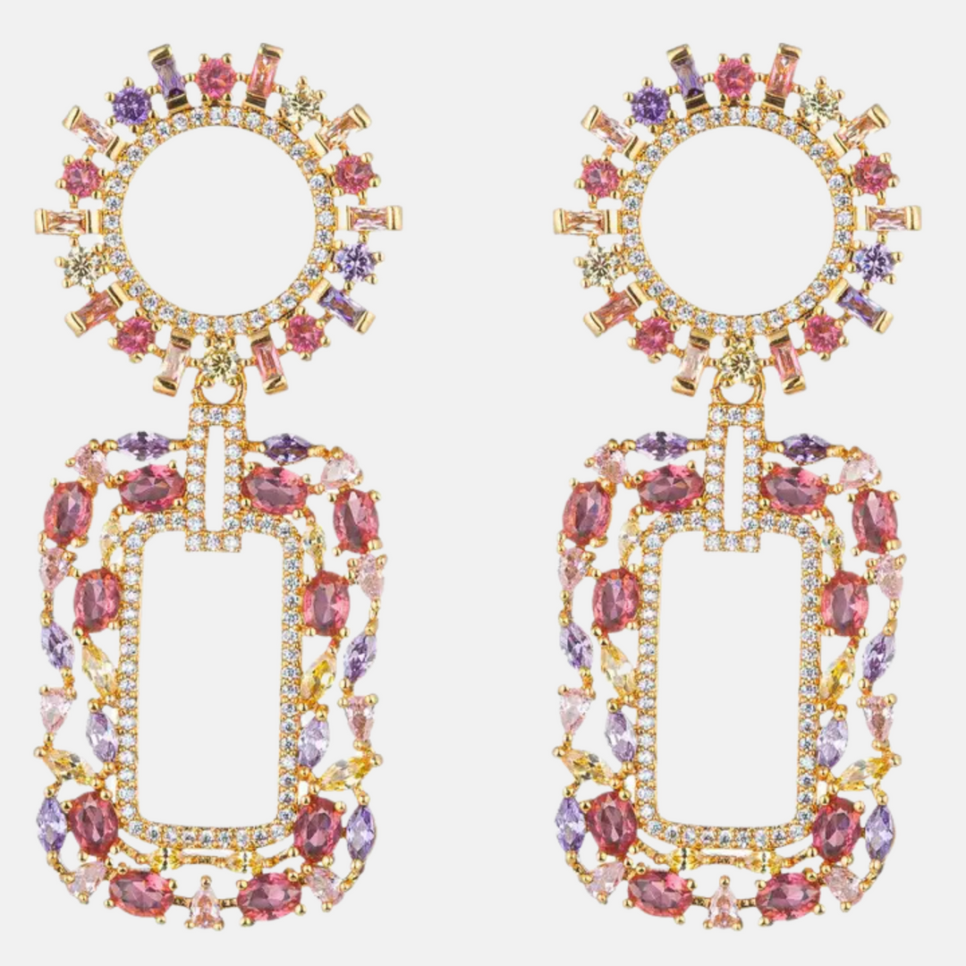 Julieta 18k Cubic Statement Earrings