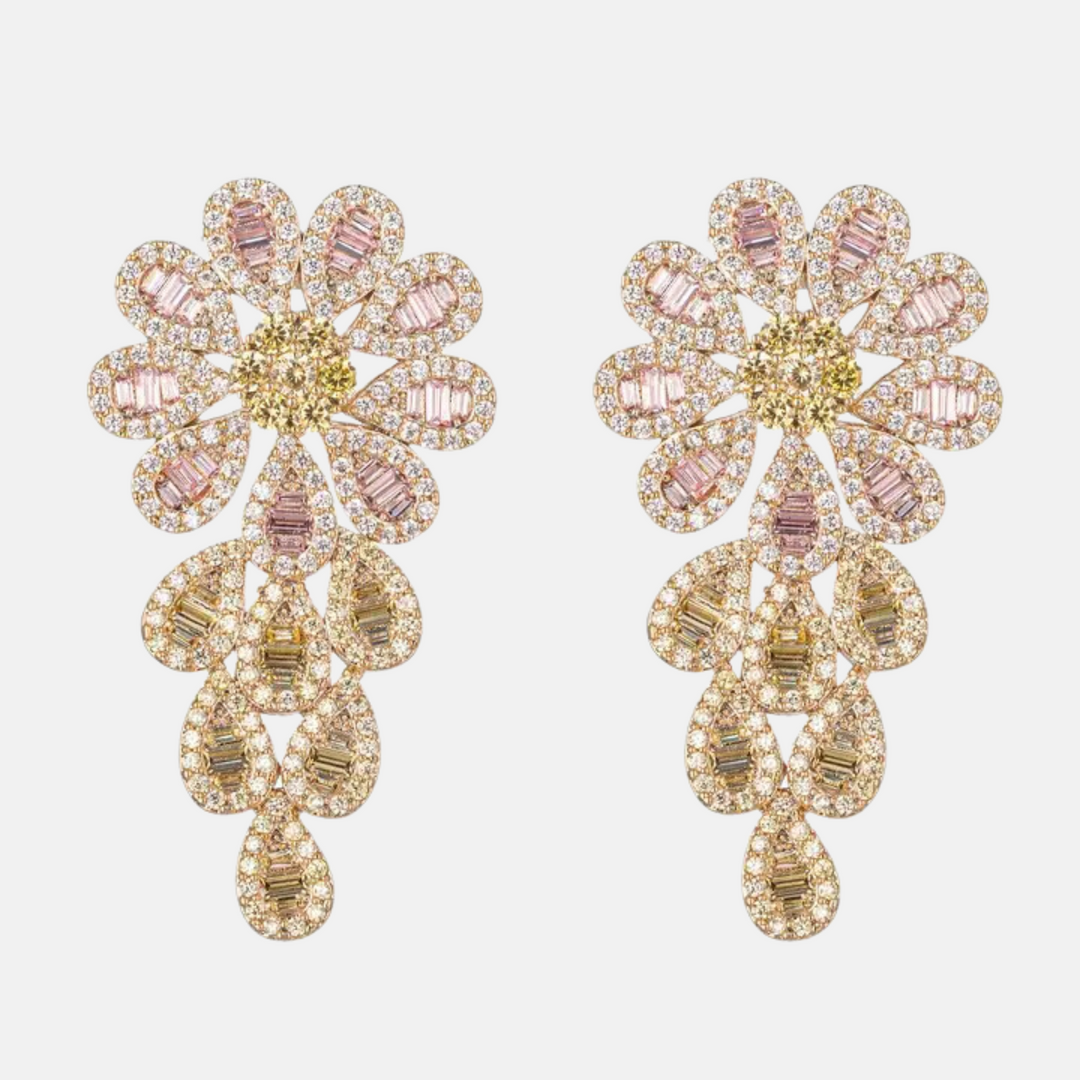 March Flower Earrings