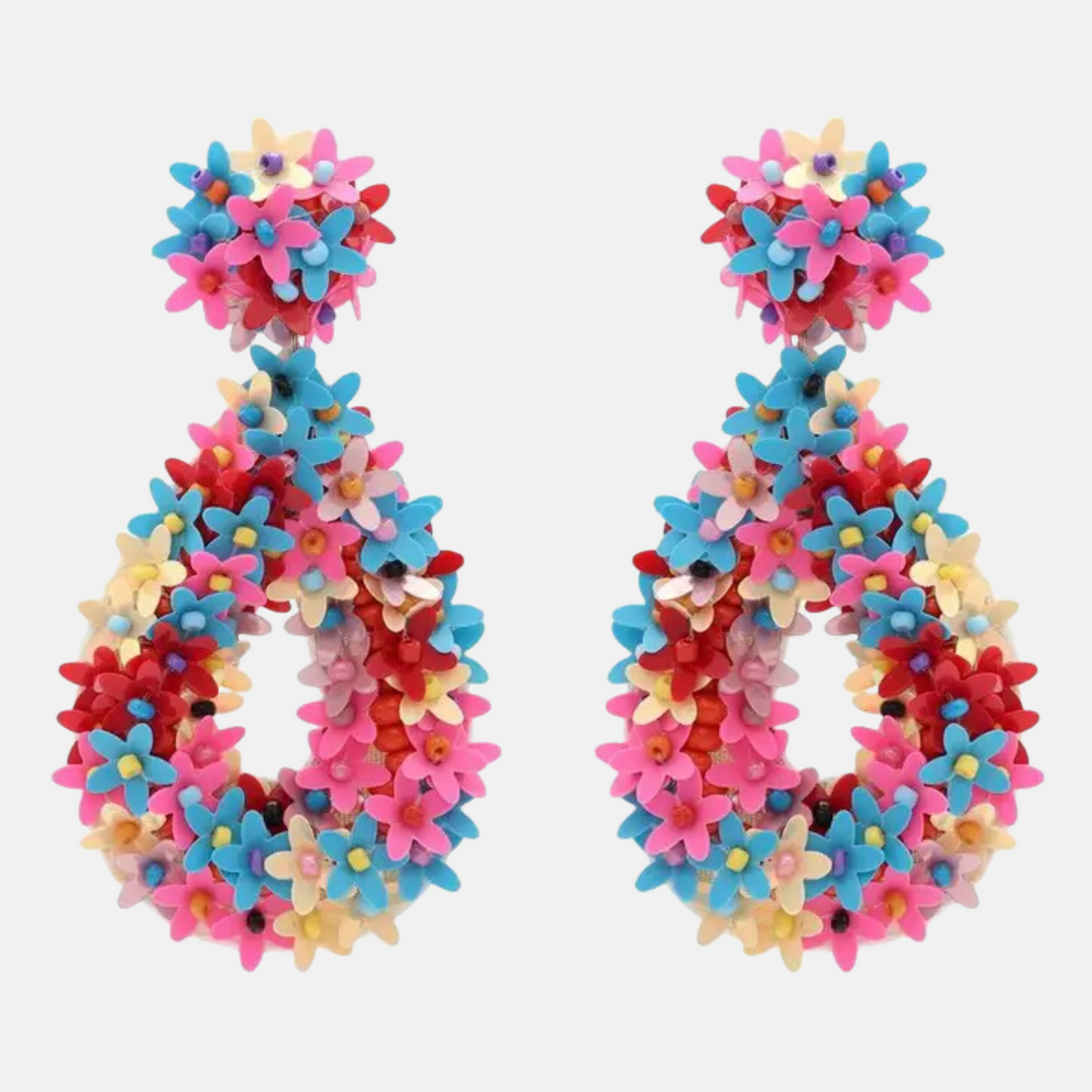 MULTICOLORED NAGAR EARRINGS