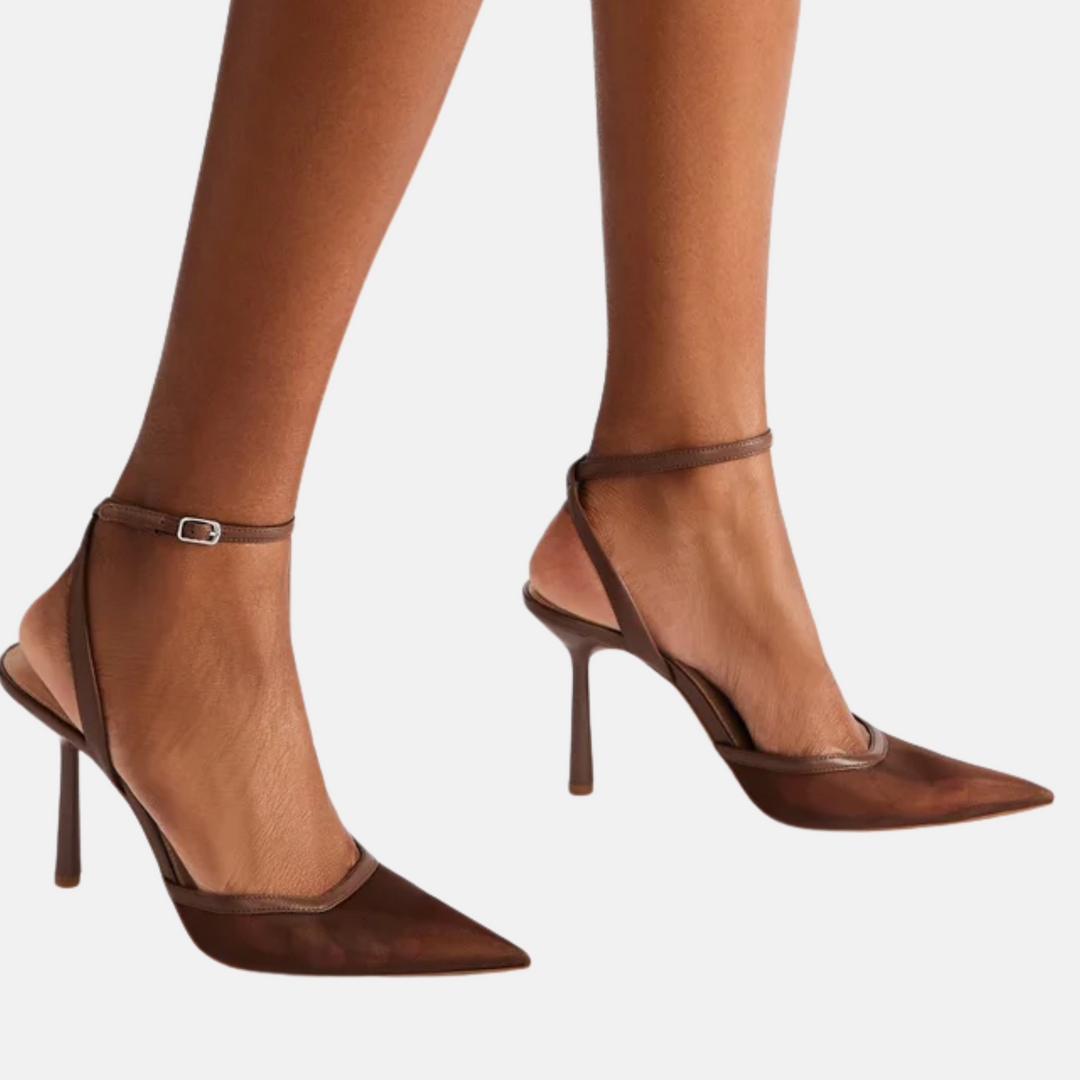 Mesh Open Back Pumps