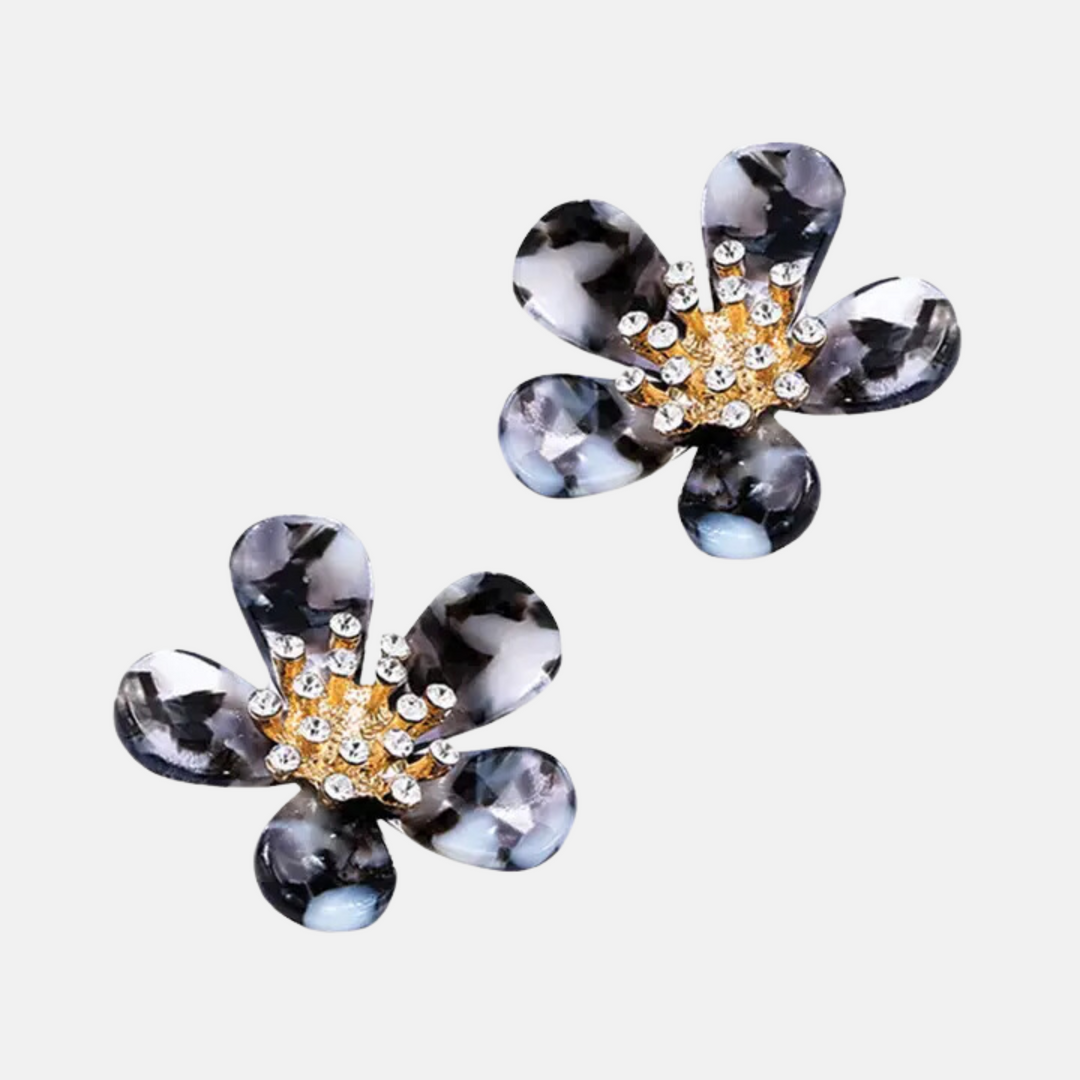 Black Melrose Earrings