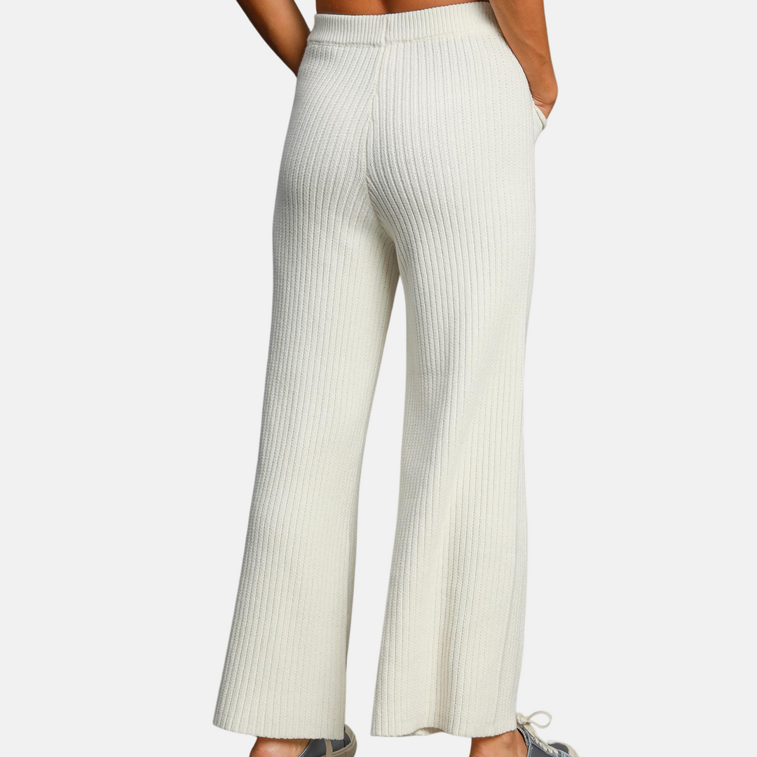 Cream Knit Pants