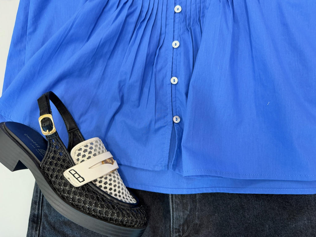 Tucked Button Down Blouse