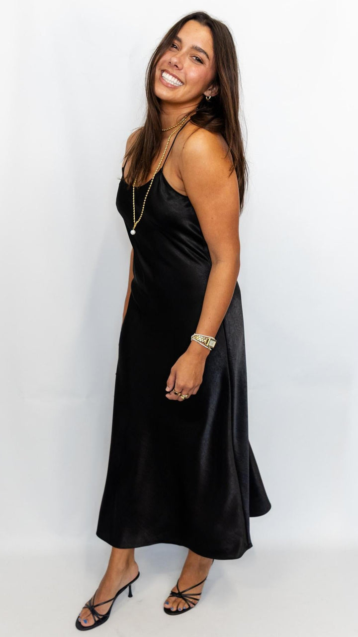 Satin Maxi Slip Dress