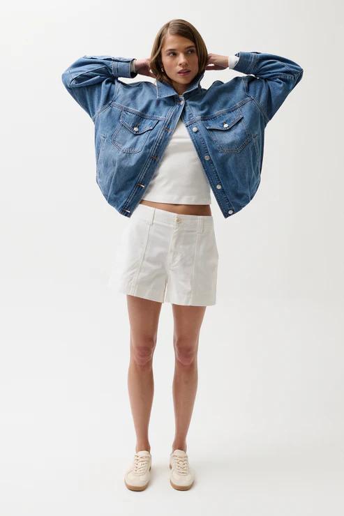 Mason Relaxed Utility Short White