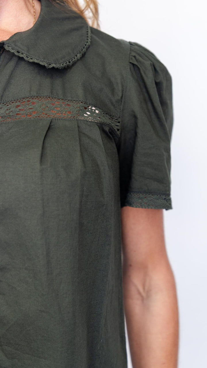 Vienna Button Front Top