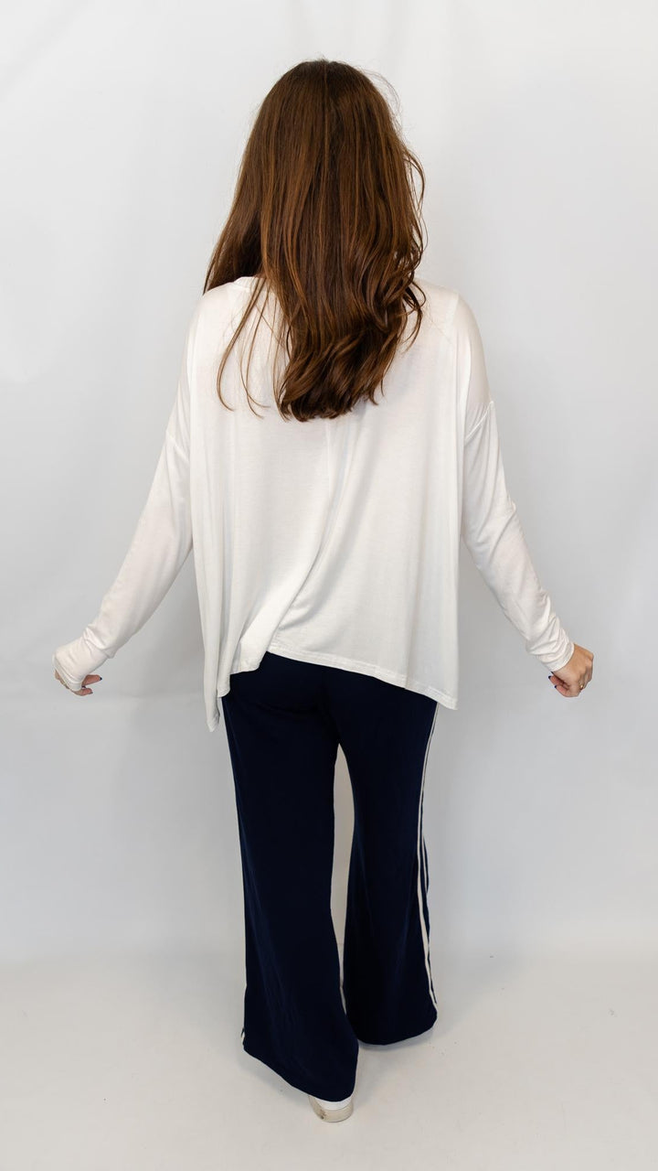 Boat Neck Boxy Tee Top