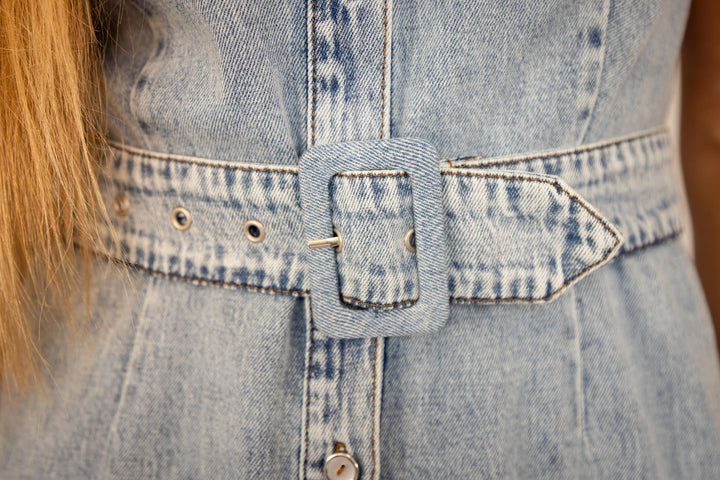 Eileen Denim Dress w/ Belt