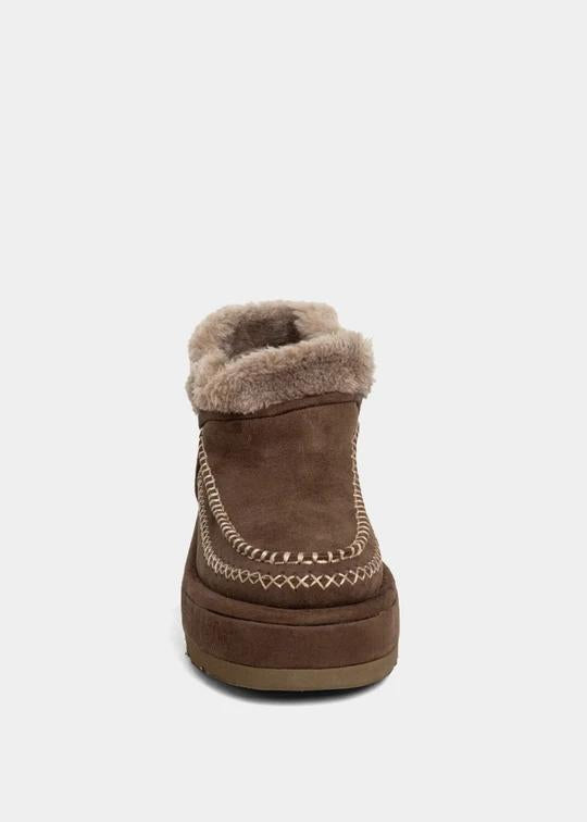 Ulla Taupe Suede Bootie