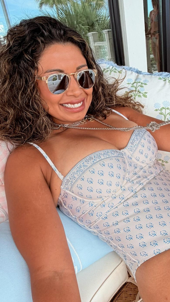 French Floral One Piece