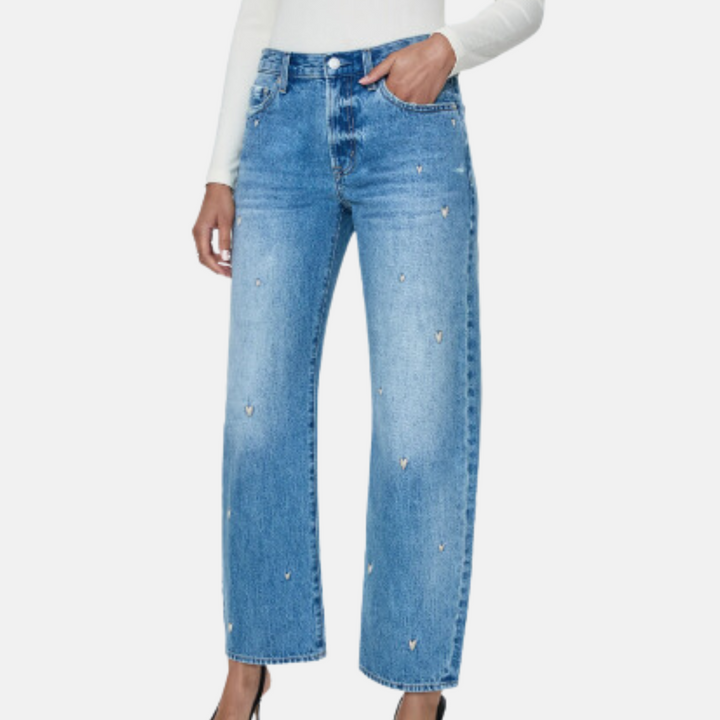 Heart Mid Rise Jeans