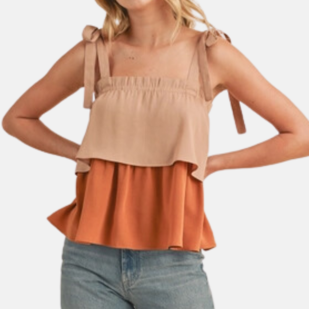 Caramel Colorblock Cami