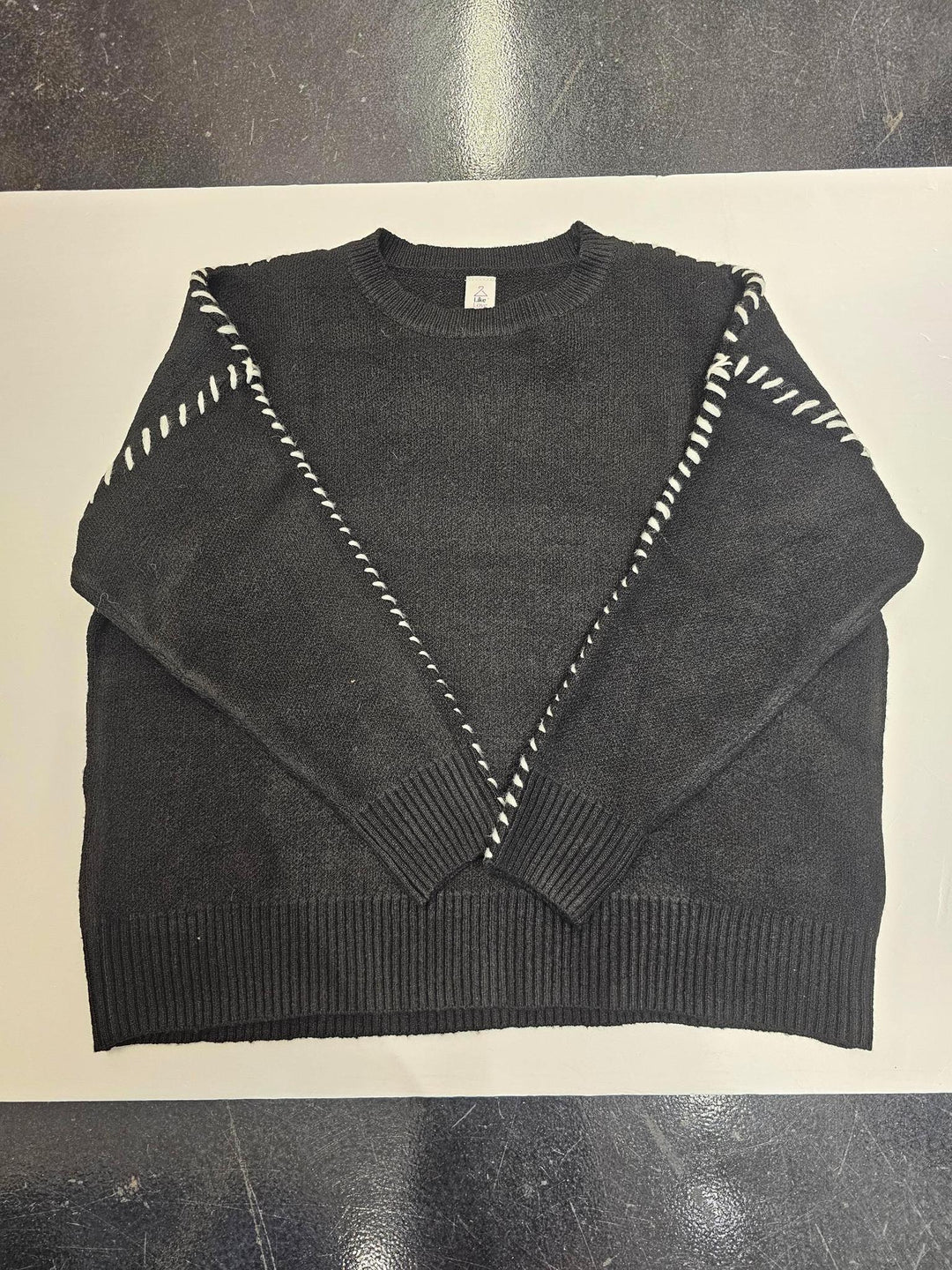 Contrast Stitch Sweater