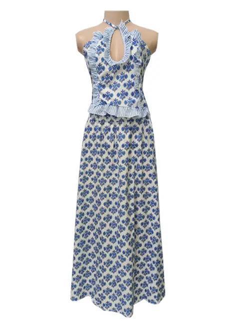 Ruffled Floral Set