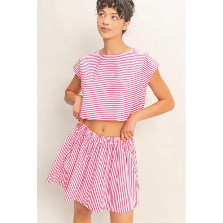 Striped Dolman Sleeve Top