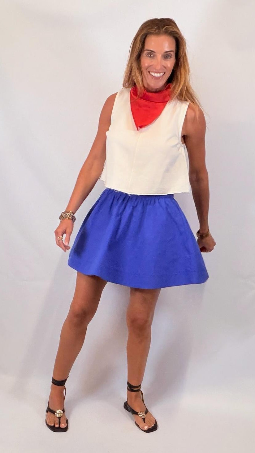Crisp Poplin Skirt