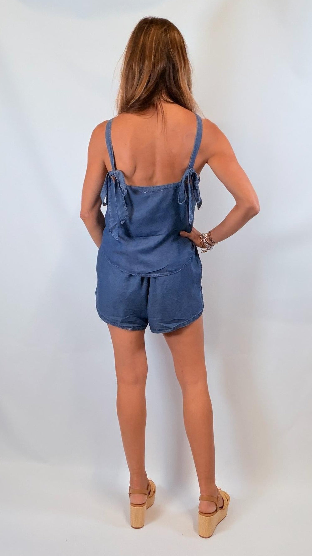 Mineral Wash Denim Tank