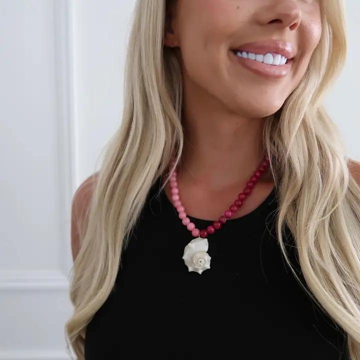 Pink Seashell Necklace