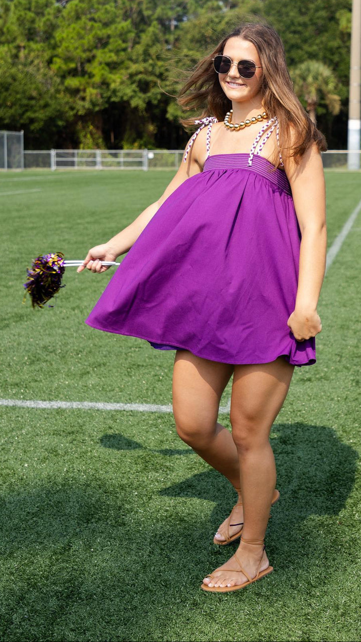 Cord Strap Mini Dress