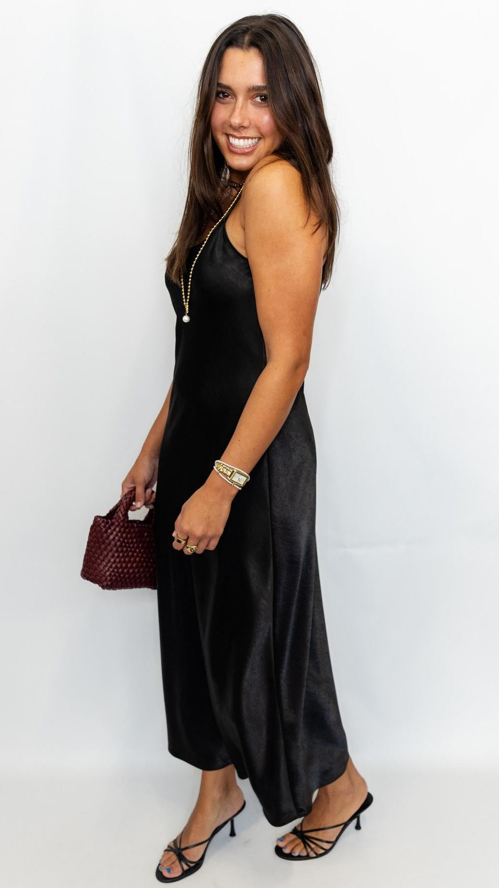 Satin Maxi Slip Dress