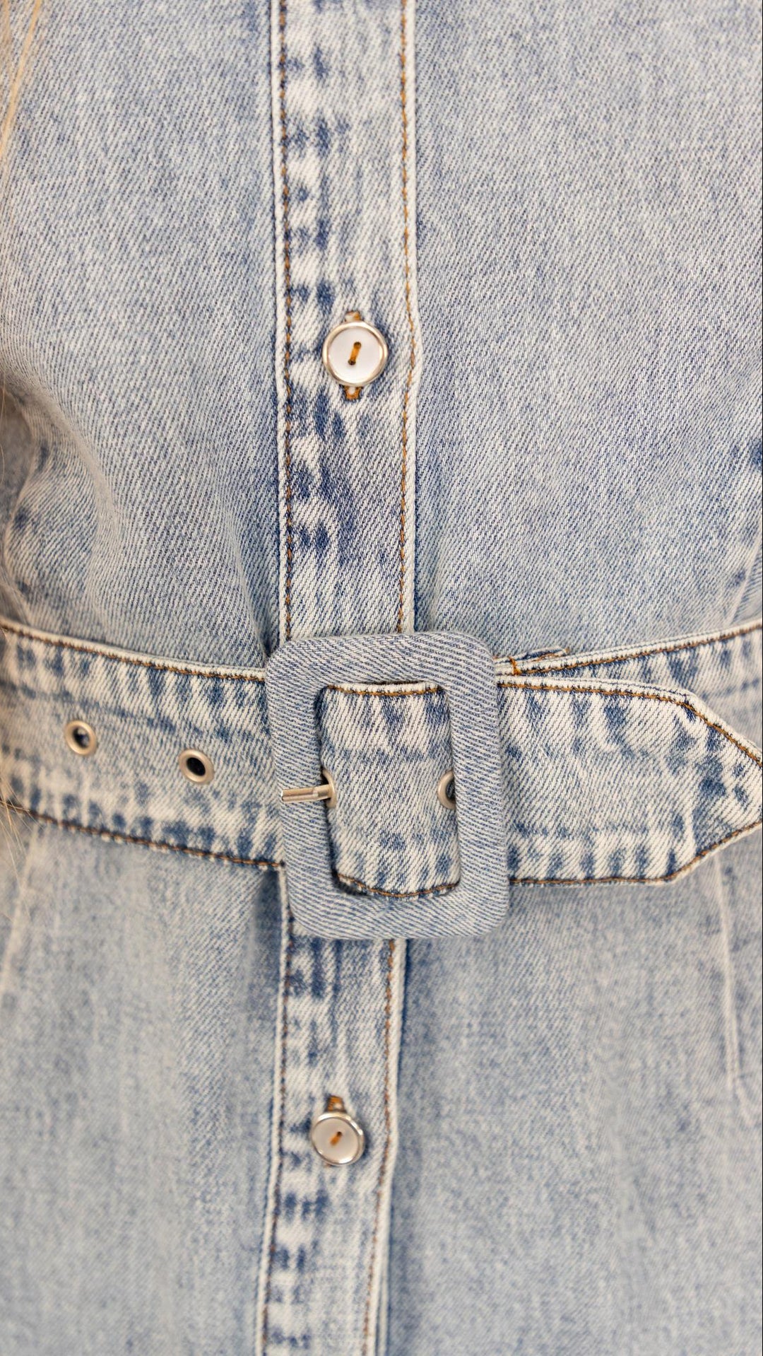 Eileen Denim Dress w/ Belt