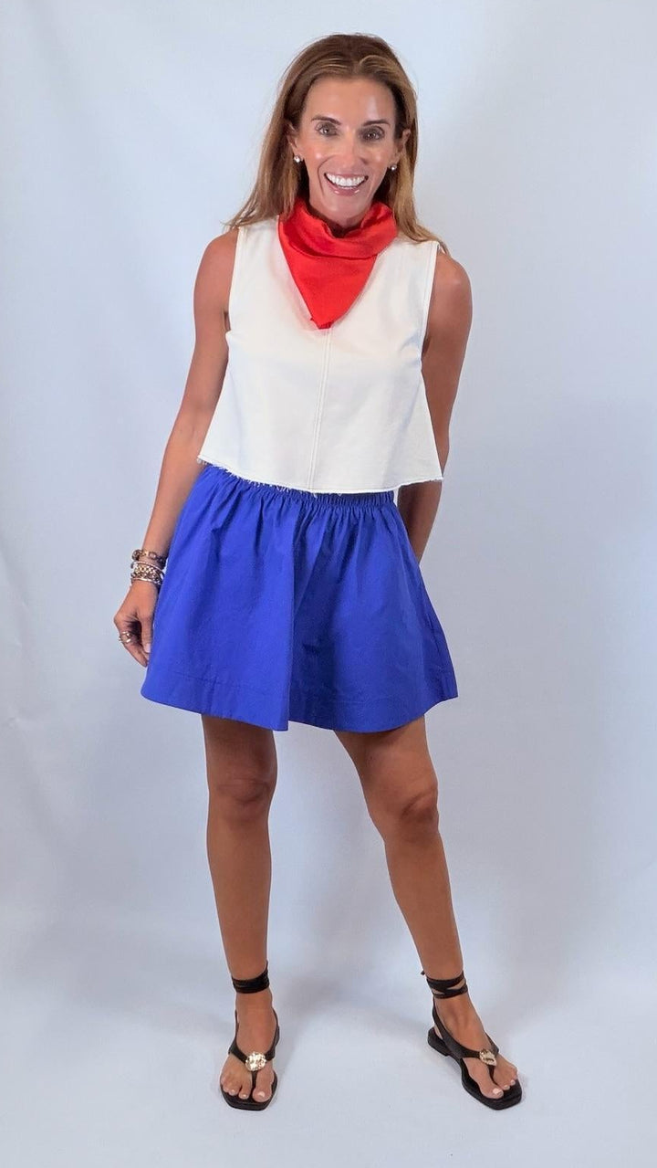 Crisp Poplin Skirt