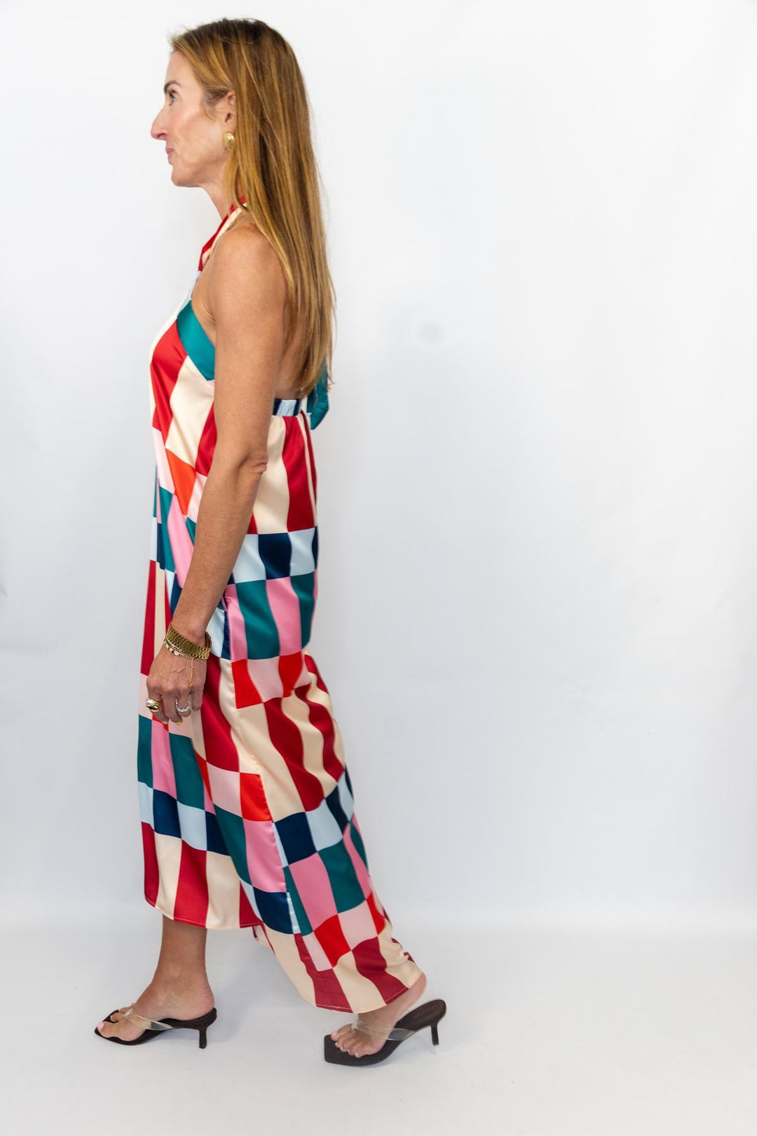 Halter Colorblock Dress