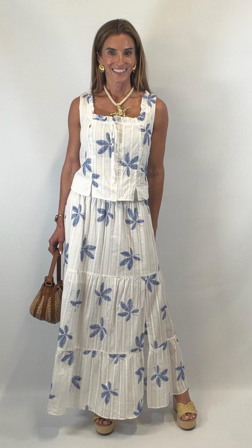 Tiered Skirt Side Slit