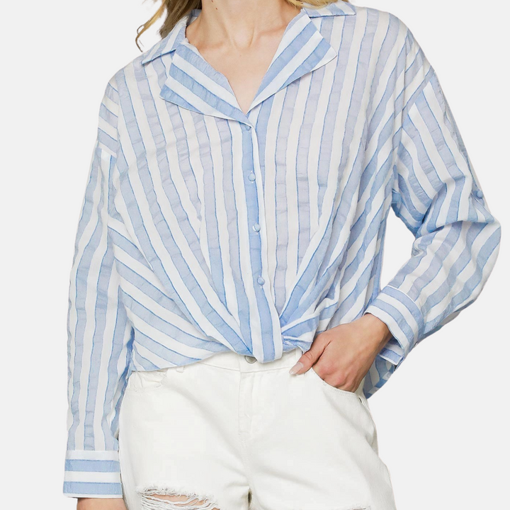 Striped Button Down Shirt