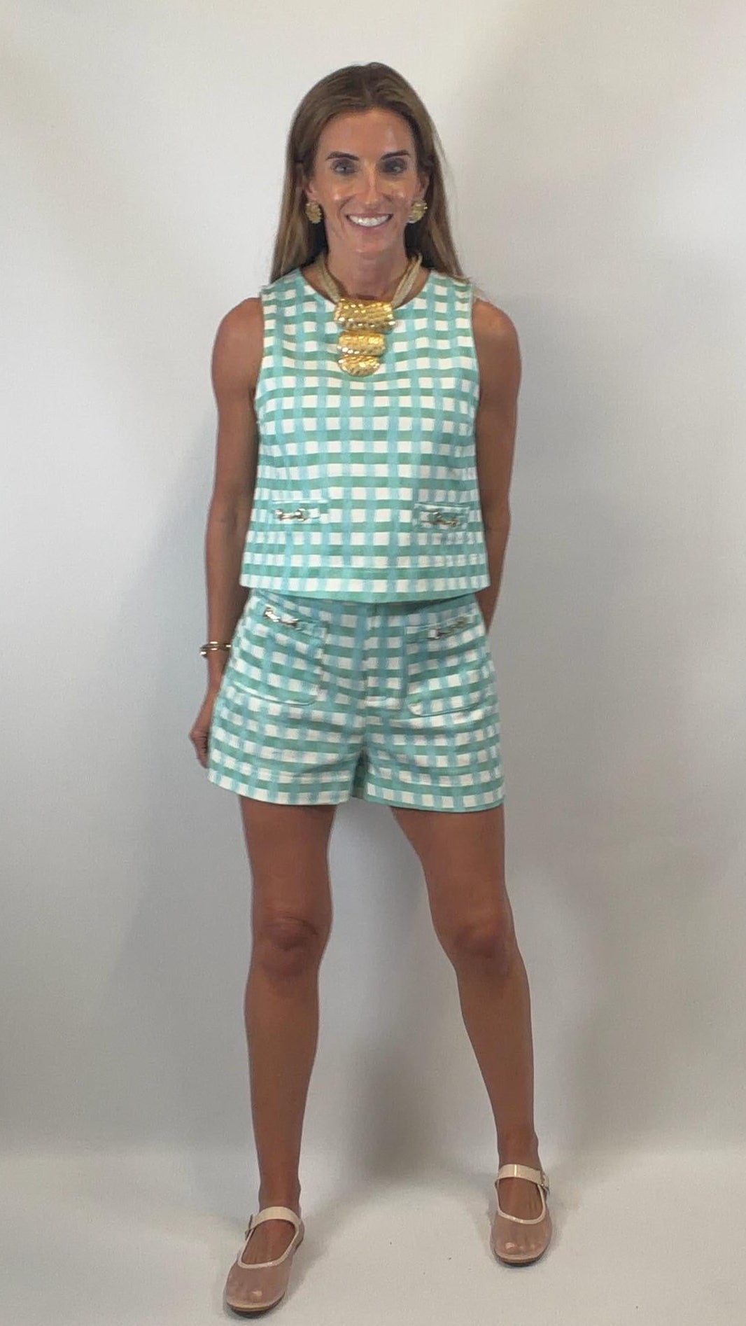 Plaid Mint Combo Set