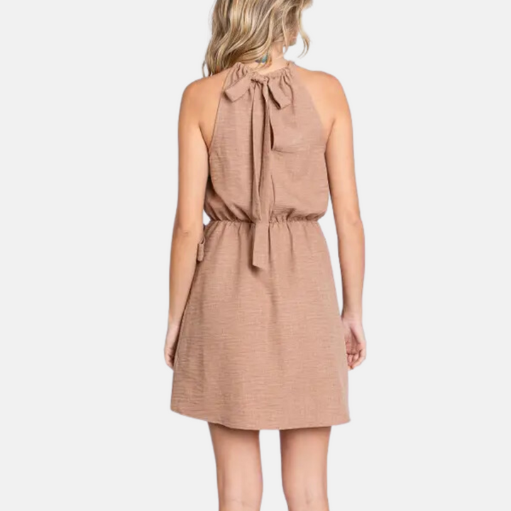 Taupe Halter Dress