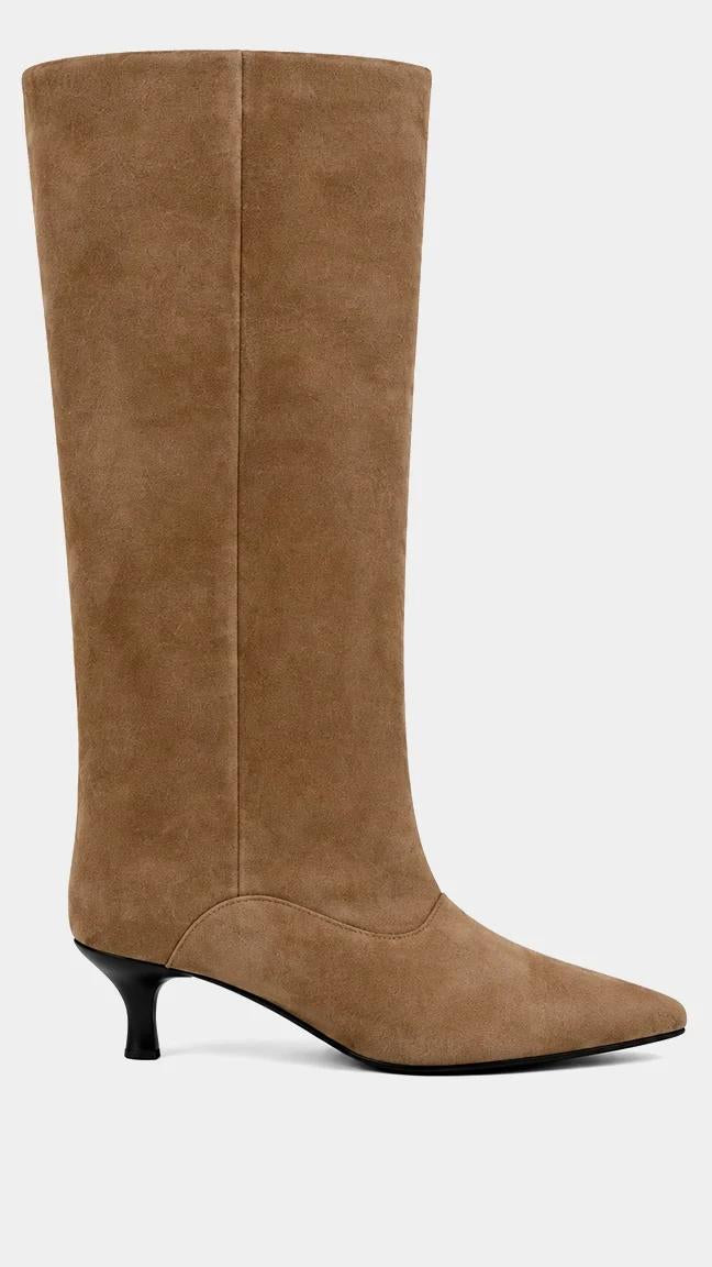 Yvonne Taupe Suede Boot