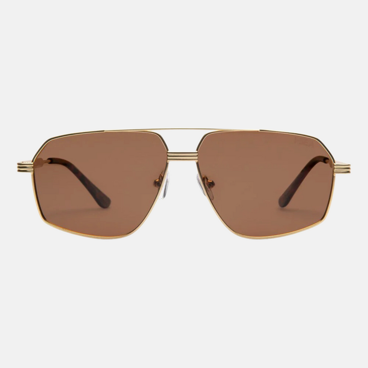 Bliss Sunnies-Gold/Brown Polarized Lens