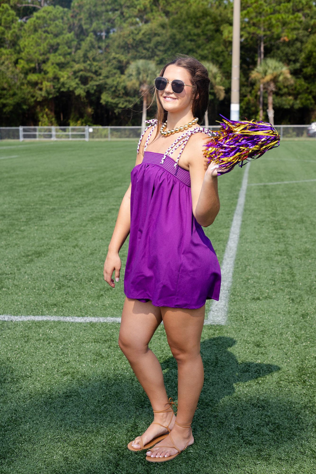 Cord Strap Mini Dress