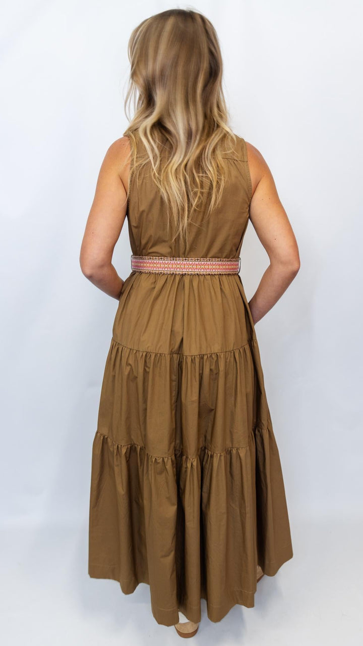 Tiered Dress Embroidered Belt