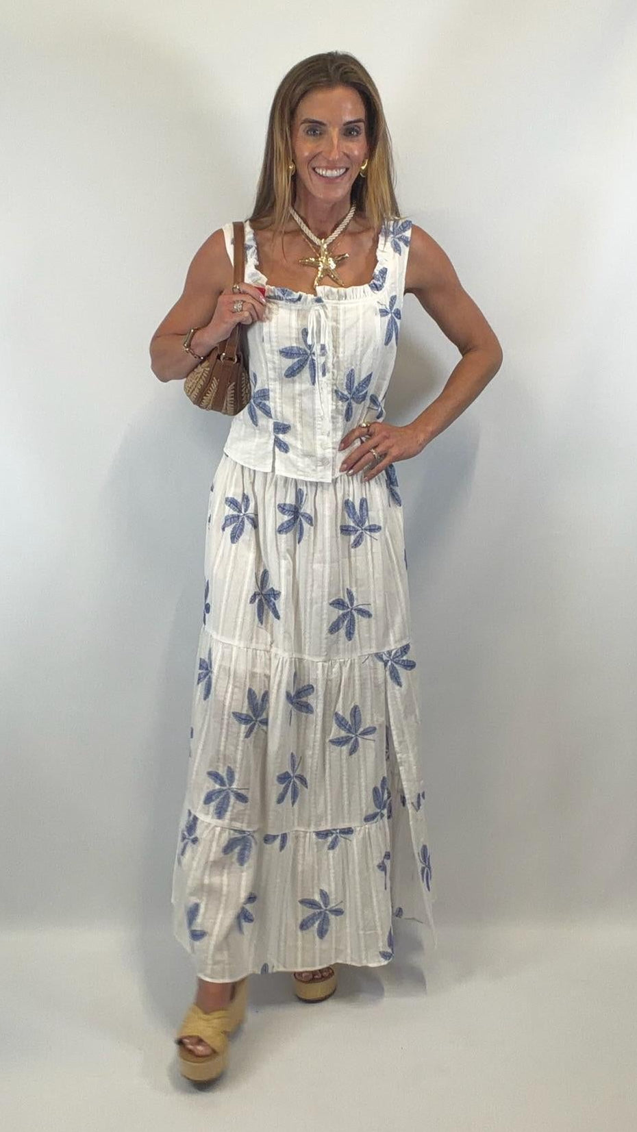 Tiered Skirt Side Slit
