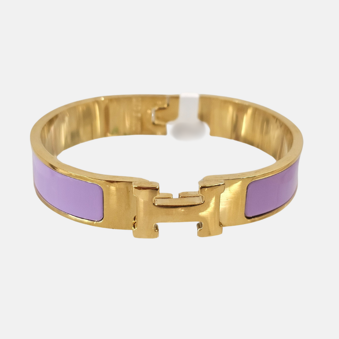 Thick H Bracelet