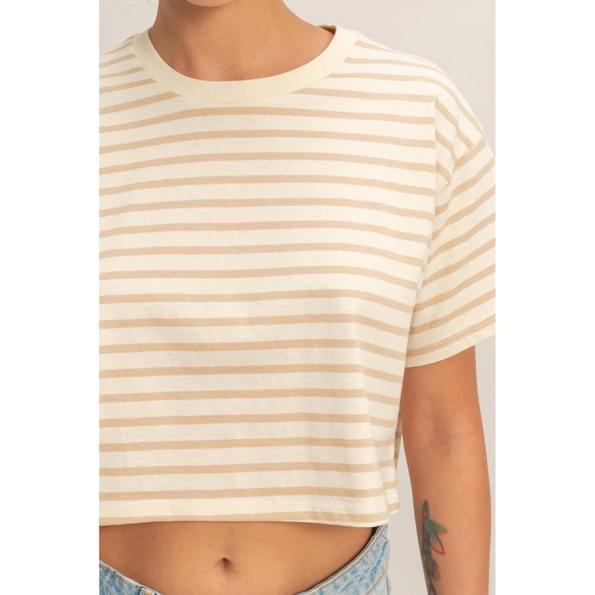 Striped Cropped Tee