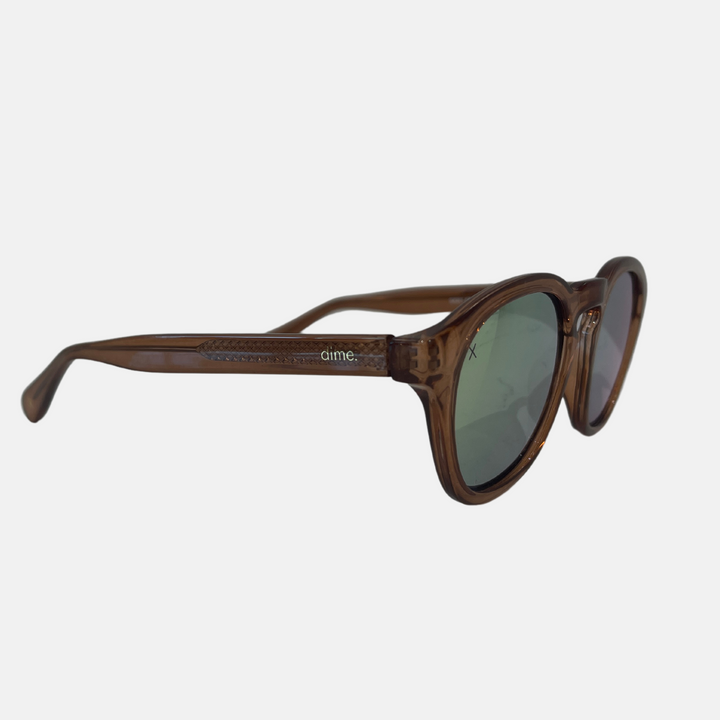 Taupe Crystal Beige Mirror Polarized