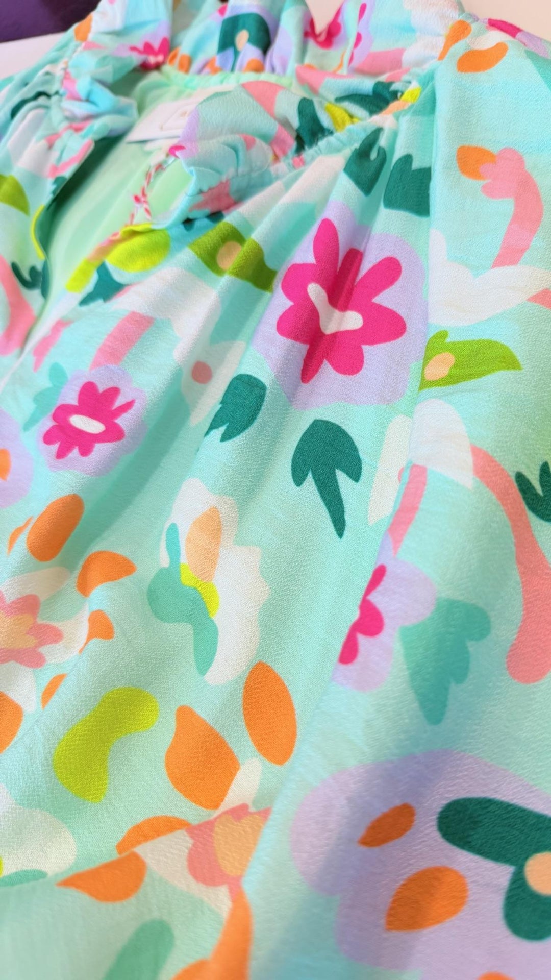 Abstract Floral Shift Dress