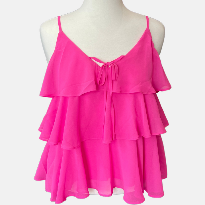 Cascade Ruffle Top