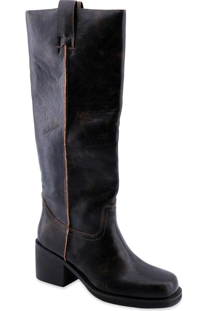 Zadie Faux Leather Knee High Boot
