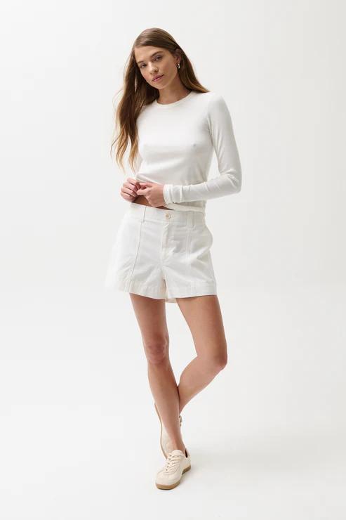 Mason Relaxed Utility Short White – Abide Boutique